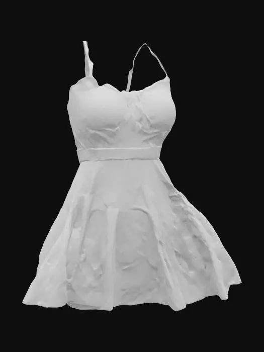 3D model for Polka Dot Summer Dress