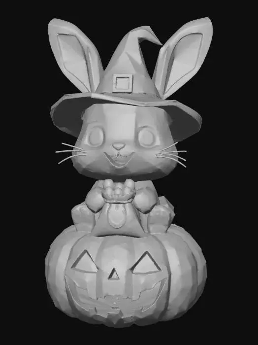 3D model for Halloween Bunny Magic