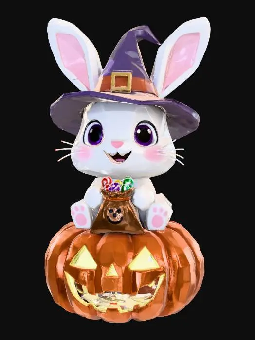 3D model for Halloween Bunny Magic