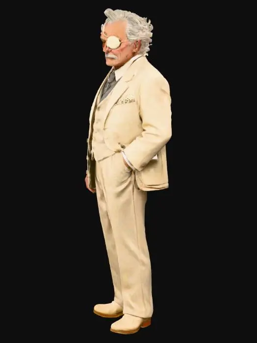 3D model for Gentleman with an Eyepatch