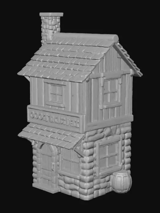 3D model for Medieval Burger Hut
