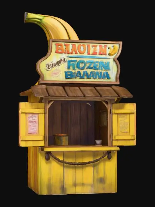 3D model for Banana Stand, #Halloween2025#