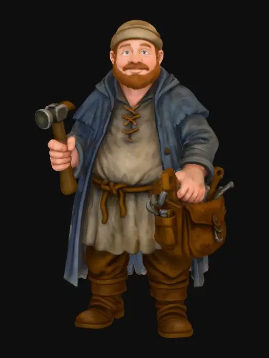 3D model for Medieval Craftsman