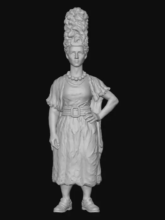 3D model for Blue Beehive Lady