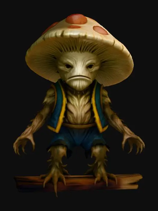 3D model for Mushroom Wanderer, #Thanksgiving#