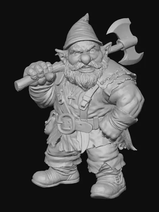 3D model for Dwarven Warrior, #Thanksgiving#
