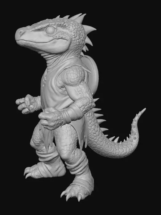 3D model for Lizard Warrior, #Thanksgiving#