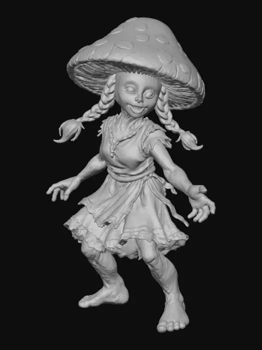 3D model for Mushroom Enchantress, #Thanksgiving#