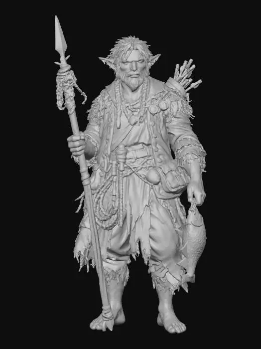 3D model for Fisherfolk Hunter, #Christmas2025#
