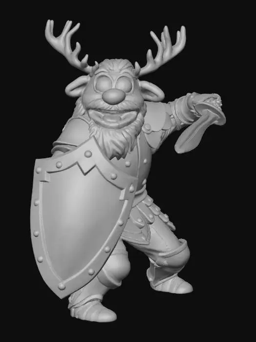 3D model for Antlered Warrior, #Christmas2025#