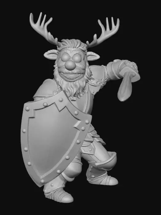 3D model for Antlered Defender