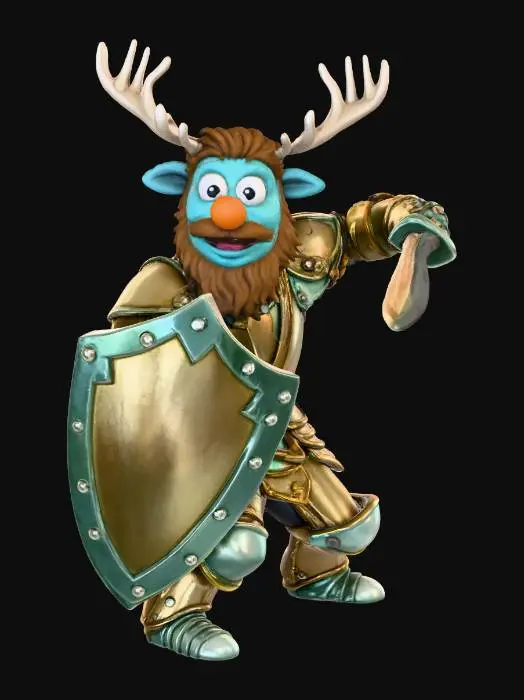 3D model for Antlered Defender