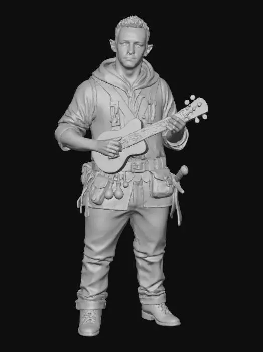 3D model for Minstrel Elven Adventurer, #Christmas2025#