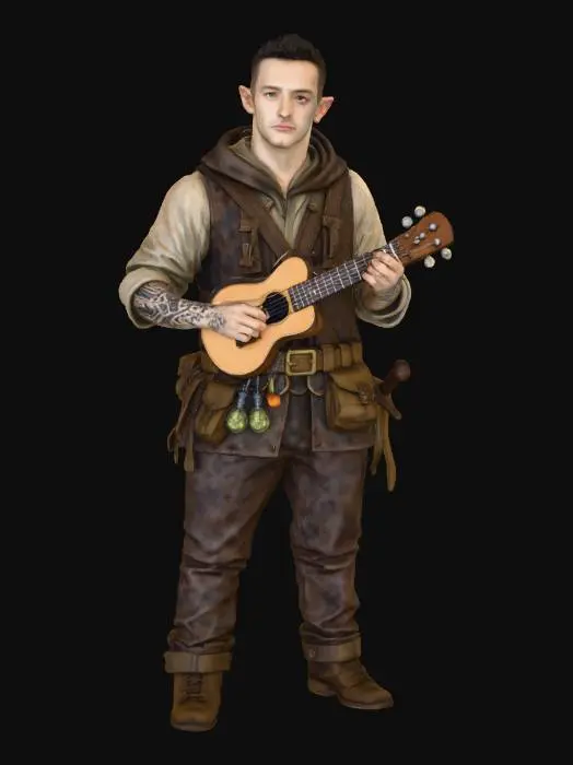 3D model for Minstrel Elven Adventurer, #Christmas2025#