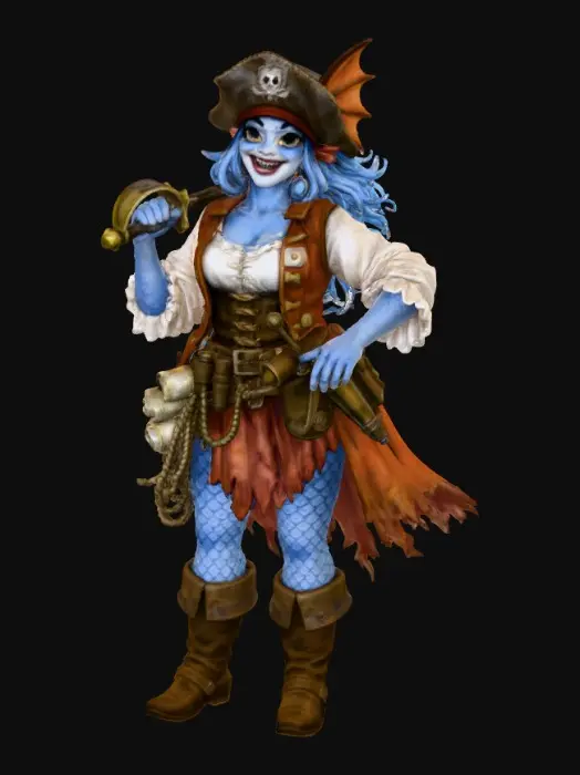 3D model for Pirate Siren Adventure