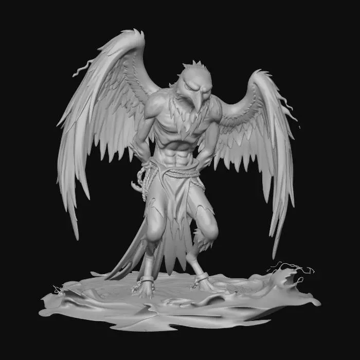 3D model for Winged Sentinel of the Abyss