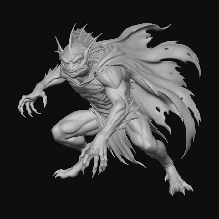 3D model for Sahuagin 1