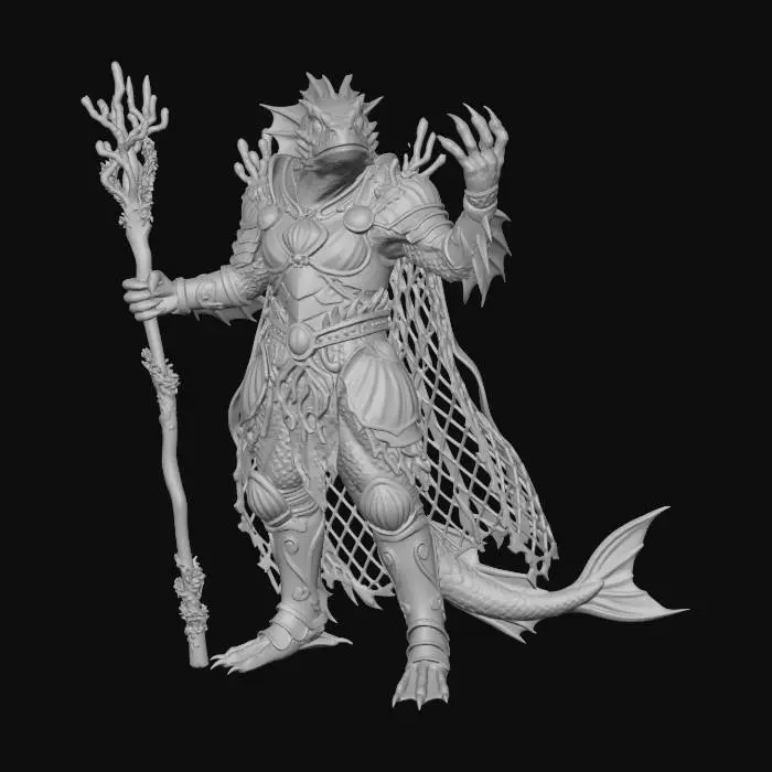 3D model for Coral Knight of the Depths