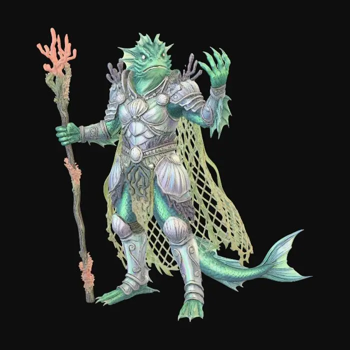 3D model for Coral Knight of the Depths