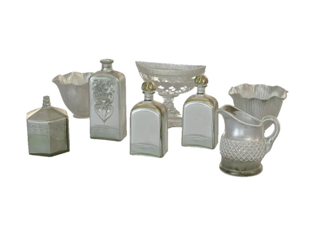 Vintage Glassware and Decanters - Cutglass 3D model, vytvořený pomocí AI