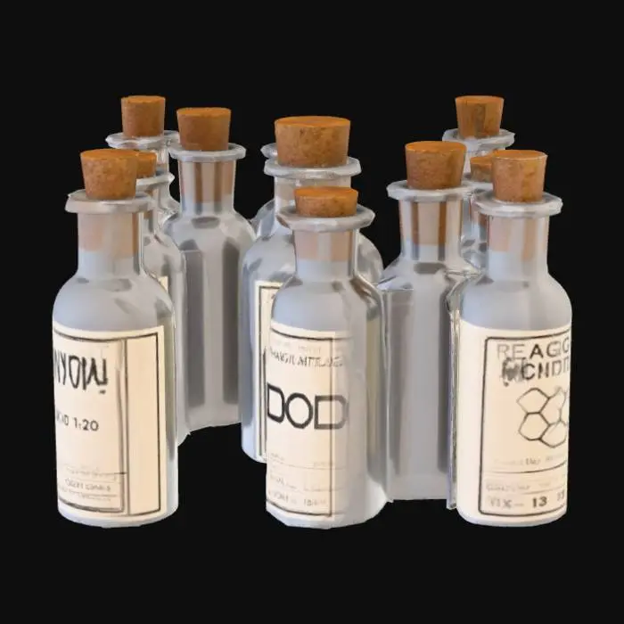 3D model for Reagent Bottles Display