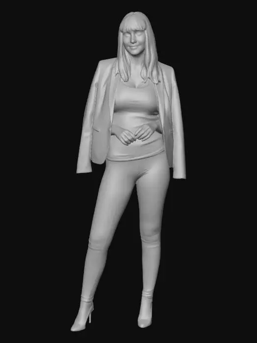 3D model for Confidence in Black