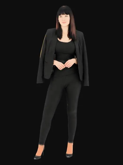 3D model for Confidence in Black