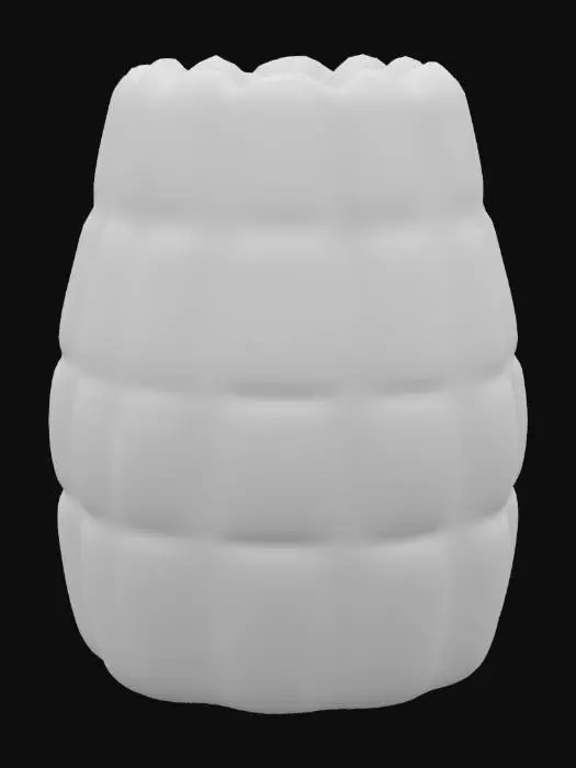 3D model for Yellow Puff Cylinder