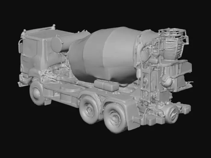 3D model for Cement Mixer Truck