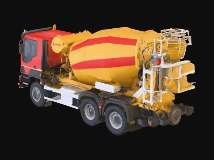 3D model for Cement Mixer Truck