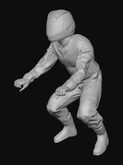 3D model for Motorcycle Racer Simulation