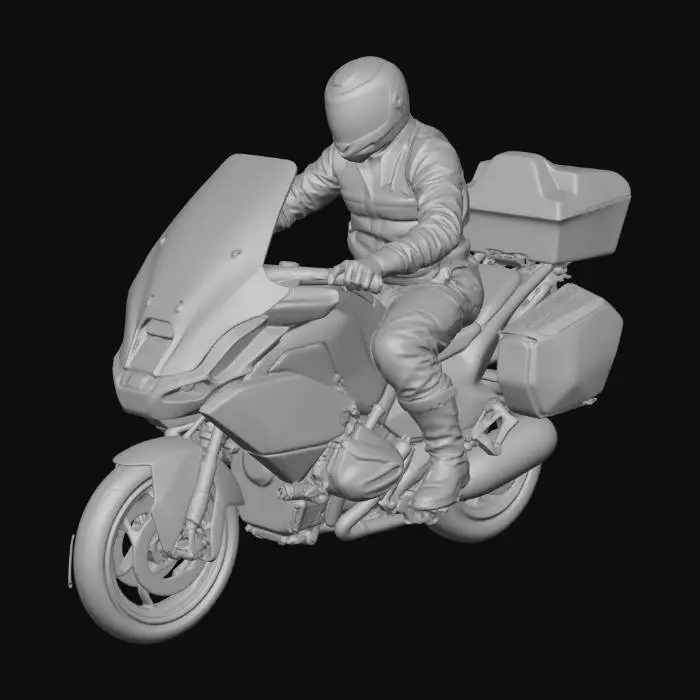 3D model for Motorcycle Touring Adventure