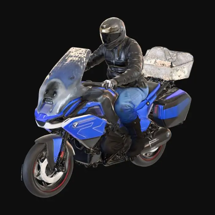 3D model for Motorcycle Touring Adventure