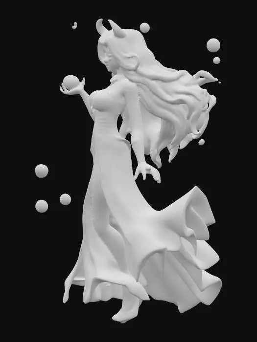 3D model for tạo nhân vật ahri trong game liên minh huyền thoại