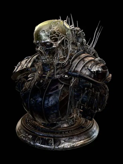 3D model for Cybernetic Skull