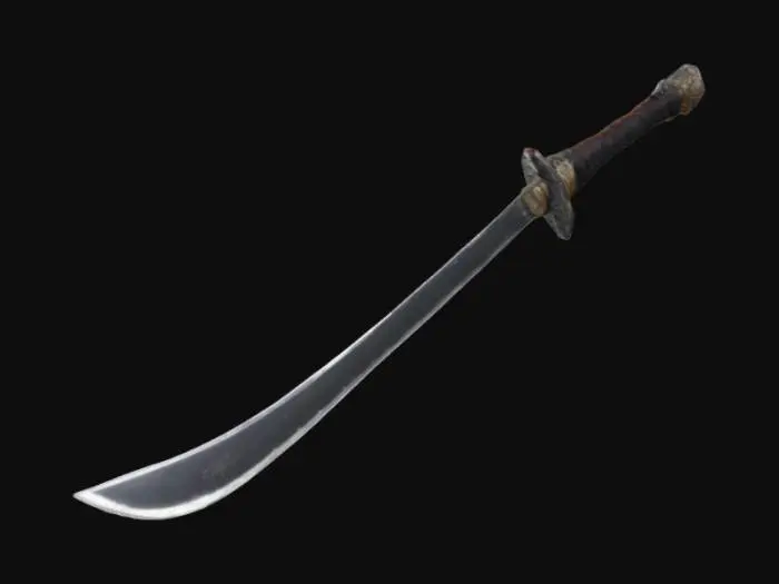 3D model for sword for barbeque with hand guard