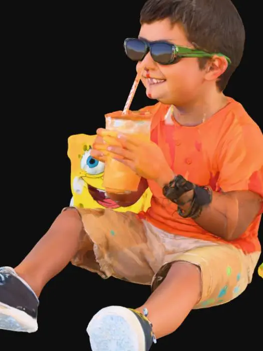 3D model for Sunny Beach Day with SpongeBob