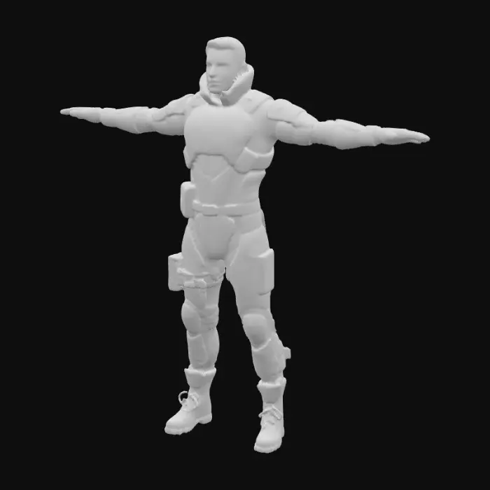 3D model for Guardian in Armor