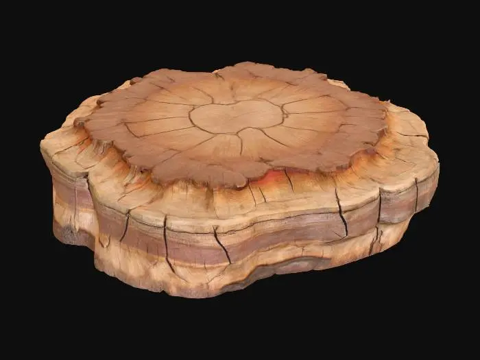 3D model for desert rock plateau prop