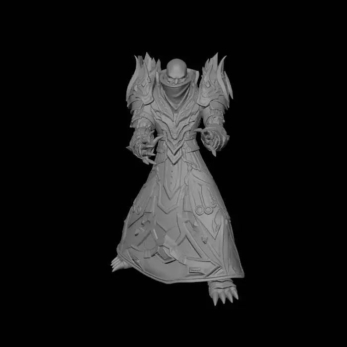 3D model for Holy Prist Cast Holy Power