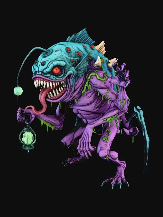 3D model for Angler Abyssal Beast