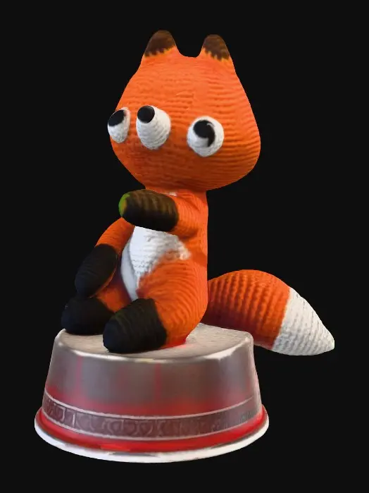 3D model for Cuddly Fox Amigurumi Knitted