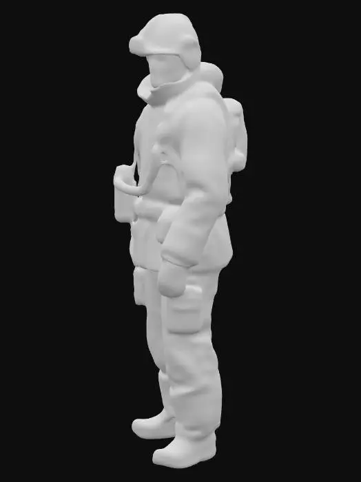 3D model for realistischer und detailgenauer deutscher Feuerwehrmann #PBR#