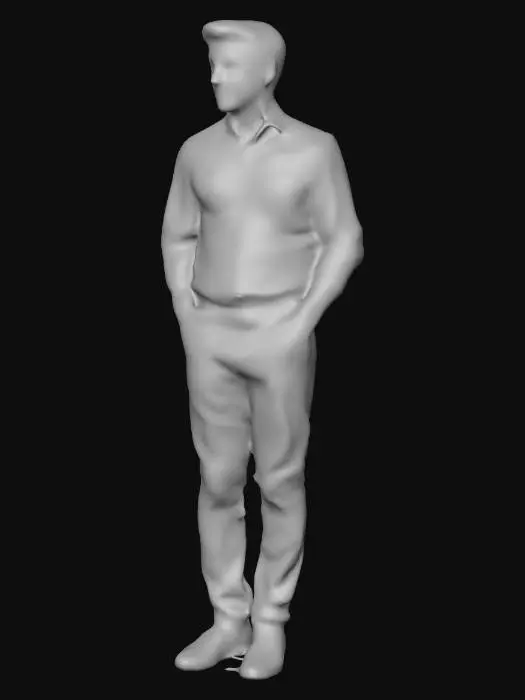 3D model for einfacher und durchschnittlicher europäischer Man