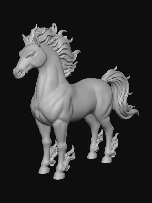 3D model for Feuer-Pferd nach chinesischem Horoskop
