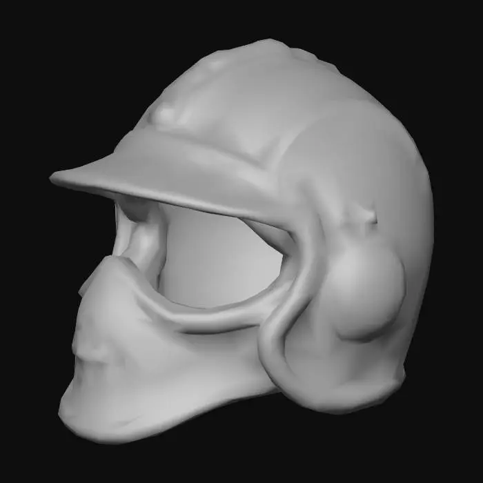 3D model for Leather helmet