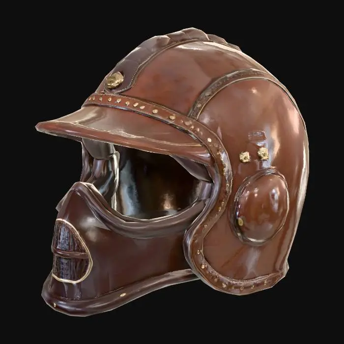 3D model for Leather helmet