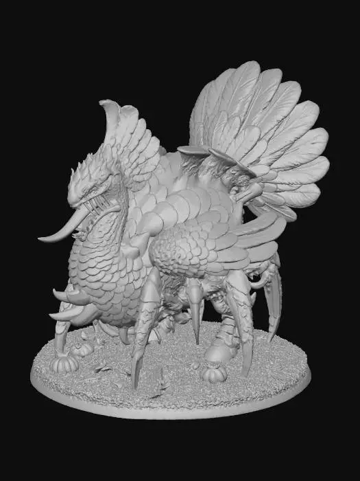 3D model for A Warhammer 40k Turkey Tyranid, it has a thanskgiving theme to it, #Thanksgiving#