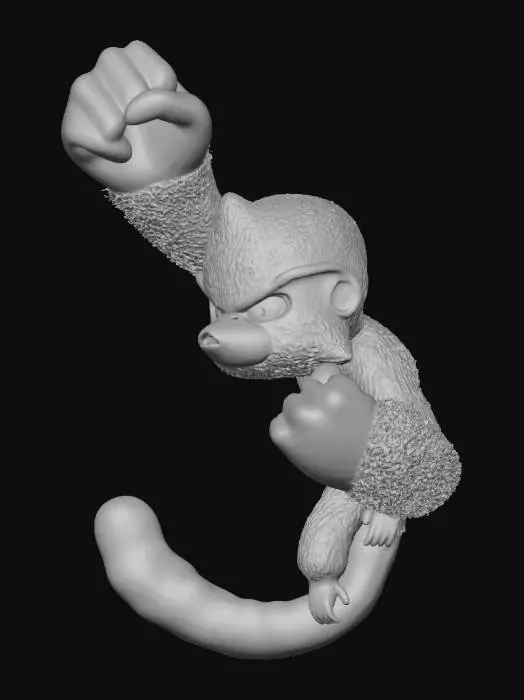3D model for Martial Arts Monkey