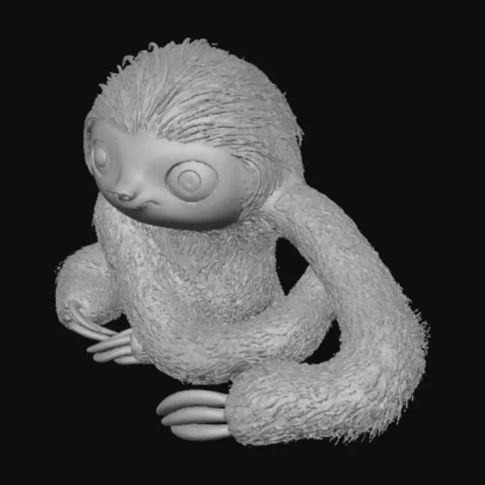 3D model for Cute Sloth Character